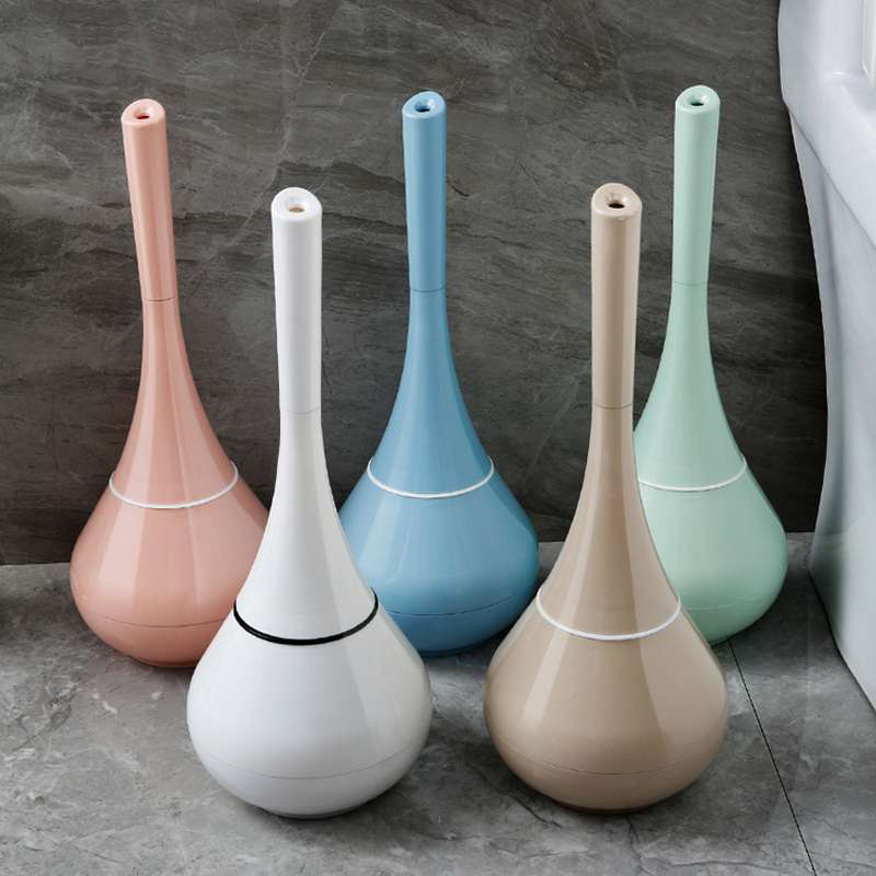 Creative Household Toilet Brush Household General Provision Cleaning Brush Multi-Color with Base Toilet Brush